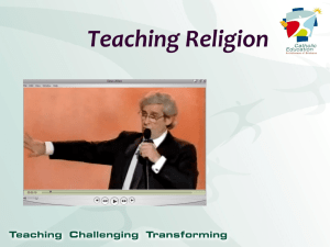 Teaching Religion: Approaches & Engagement in Education