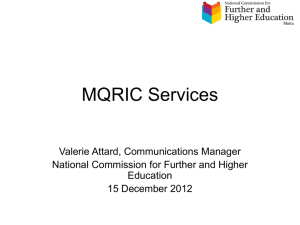 MQRIC Representation Eures December 2012