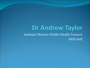 PhD Relevance in Public Health Science: A Presentation