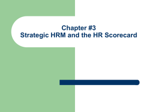 Strategic HRM & HR Scorecard: A Presentation