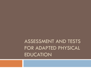 APE Assessment & Testing: Adapted Physical Education Guide