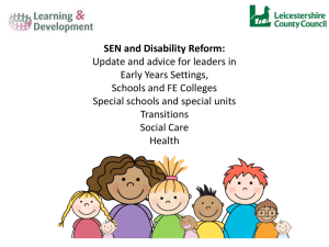 SEND reform: September locality briefings
