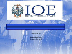 Institute of Export -by Lesley Batchelor