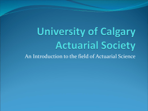 Actuarial Science Intro: Exams, Designations, UCAS