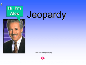 Jeopardy: Intelligence - Psychology Presentation