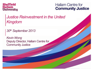 Wong_Justice Reinvestment in the UK
