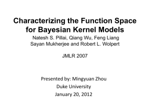 Characterizing the Function Space for Bayesian