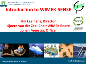 WIMEK/SENSE research MATRIX