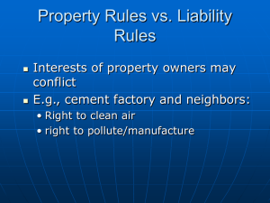 Property Rules vs. Liability Rules