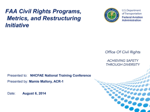 FAA Civil Rights Programs & Restructuring Initiative
