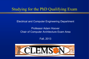 PhD Qualifying Exam