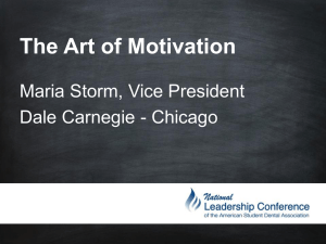 The Art of Motivation