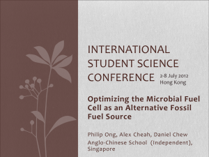 Optimizing the Microbial Fuel Cell as an Alternative Fossil Fuel Source