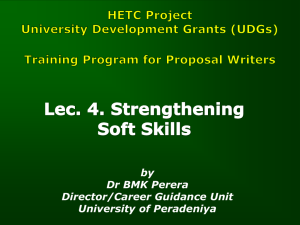 Lec 4. Strengthening Soft Skills by Dr. BMK