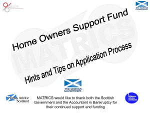 Overview of Entry Requirements for Mortgage to Rent/Shared Equity