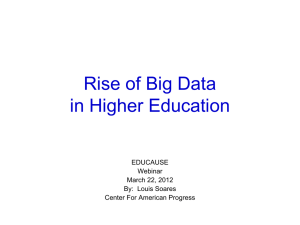 Rise of Big Data in Higher Education