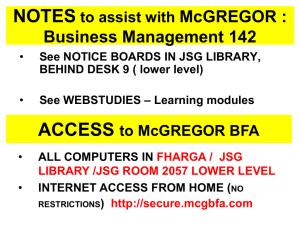McGregor BFA Access Notes: Business Management 142