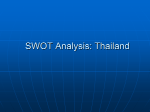 SWOT Analysis: Thailand - Strengths, Weaknesses, Opportunities, Threats