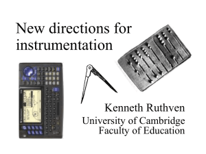 New directions for instrumentation