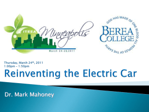 MahoneyElecCar - International Technology and Engineering
