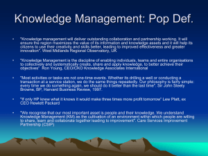Knowledge Management