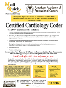 Cardiology Coding Certification Prep Course | AAPC | MediQuick