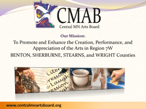 Goals - Central Minnesota Arts Board