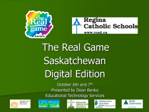 The Real Game Presentation