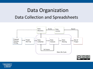 Data Organization & Spreadsheets: Best Practices