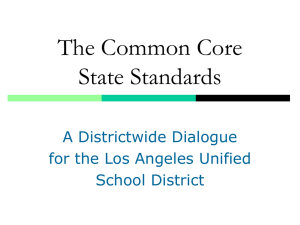 The Common Core State Standards