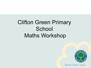 Early Learning Goal – Number - Clifton Green Primary School, York