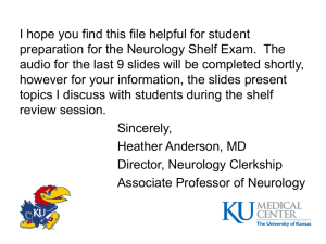 Neurology Shelf Exam Review: Key Topics & Disorders