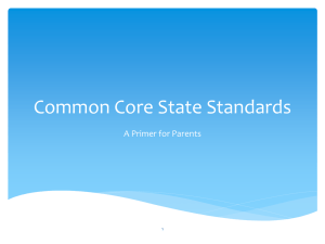 Common Core Information