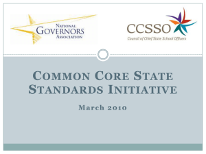 March 2010 - Common Core State Standards