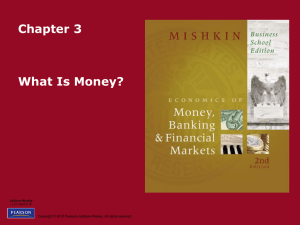 Chapter 3 What Is Money?