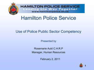 Using Competency Framework: Rosemarie Auld