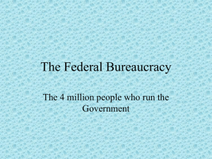 The Federal Bureaucracy
