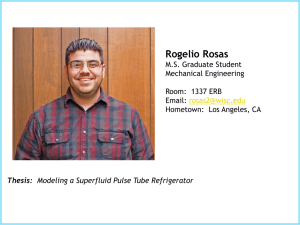 Thesis: Modeling a Superfluid Pulse Tube Refrigerator