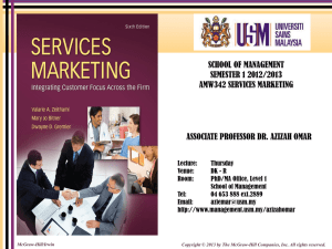 The Customer Gap - School of Management