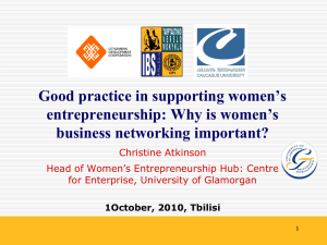 Conference presentation Christine Atkinson