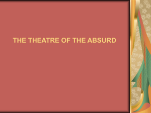 THE THEATRE OF THE ABSURD