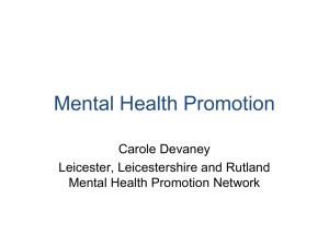 Mental Health Promotion