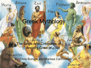 Greek Mythology: Gods, Goddesses, and Creatures