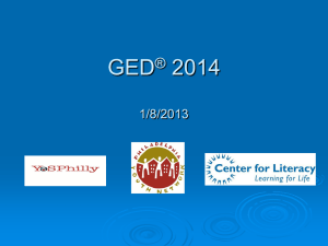 GED 2014