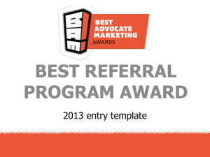 best referral program award
