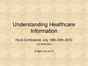 Understanding Healthcare Information