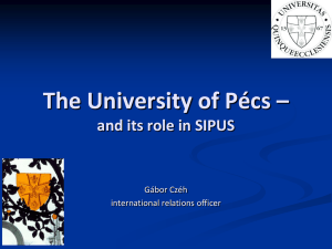 International students at the University of Pécs