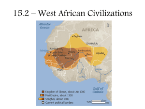 15.2 – West African Civilizations