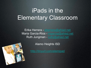 PowerPoint presented at TCEA, Feb. 2011