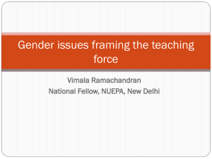 Gender Issues in Teaching: A Presentation